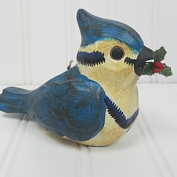 Vintage Russ Berrie Bluebird Candle Woodlands - Picture 6 of 8